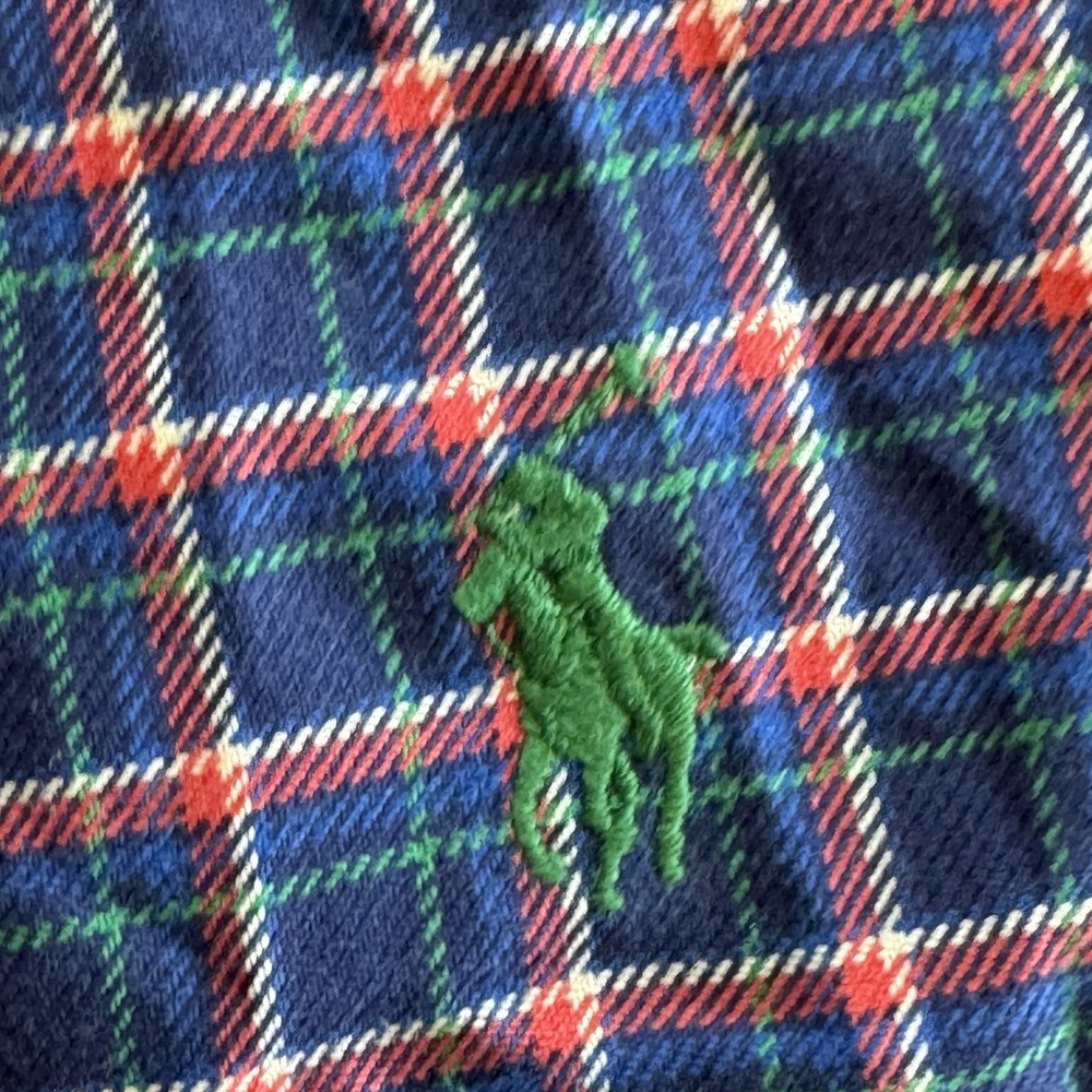 Ralph Lauren Classic Fit Plaid Button Down Shirt Men's XL Green Pony Logo Xmas - Picture 8 of 9